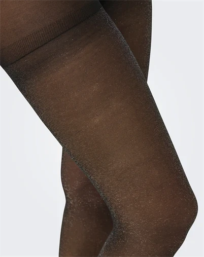 Only - ONLEa 20 Den Lurex Strømpebukser - Black